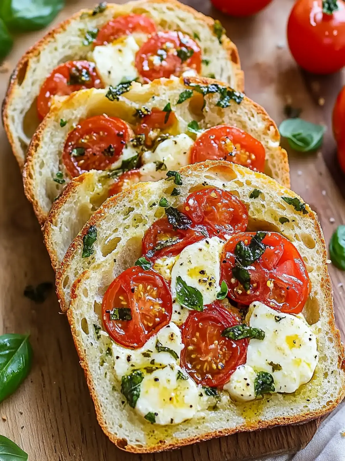 Herzhafter Caprese-Brot