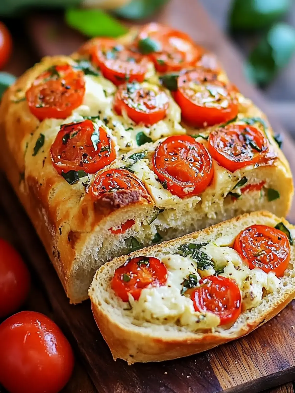 Herzhafter Caprese-Brot
