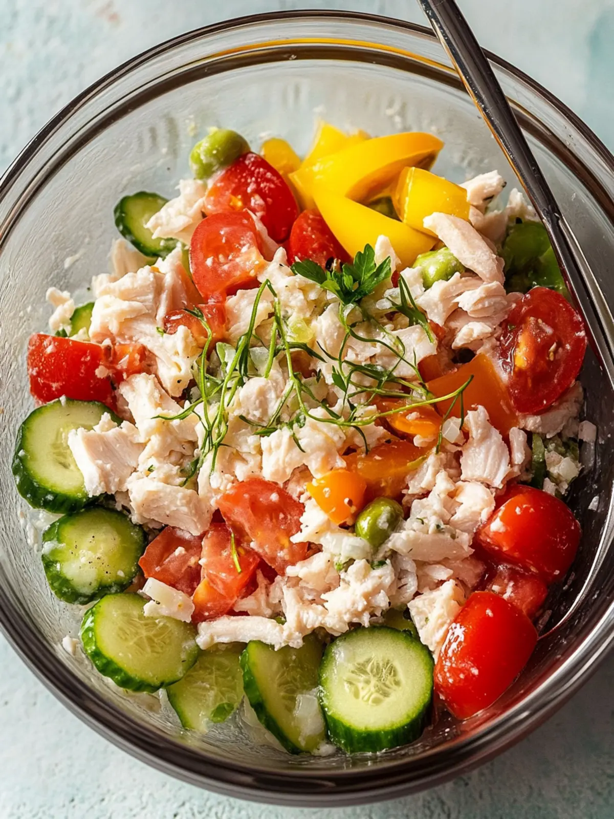 Reissalat mit Thunfisch