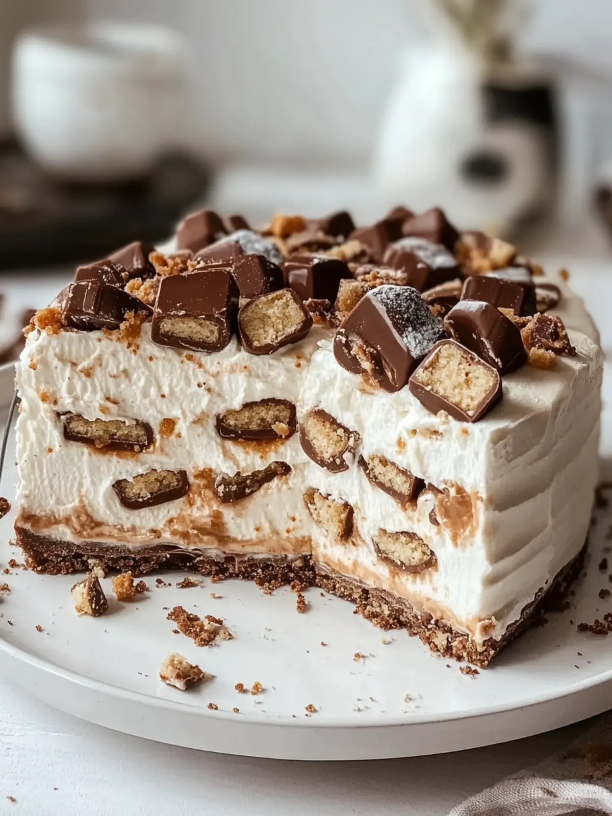 No-Bake Kinder Bueno Kuchen