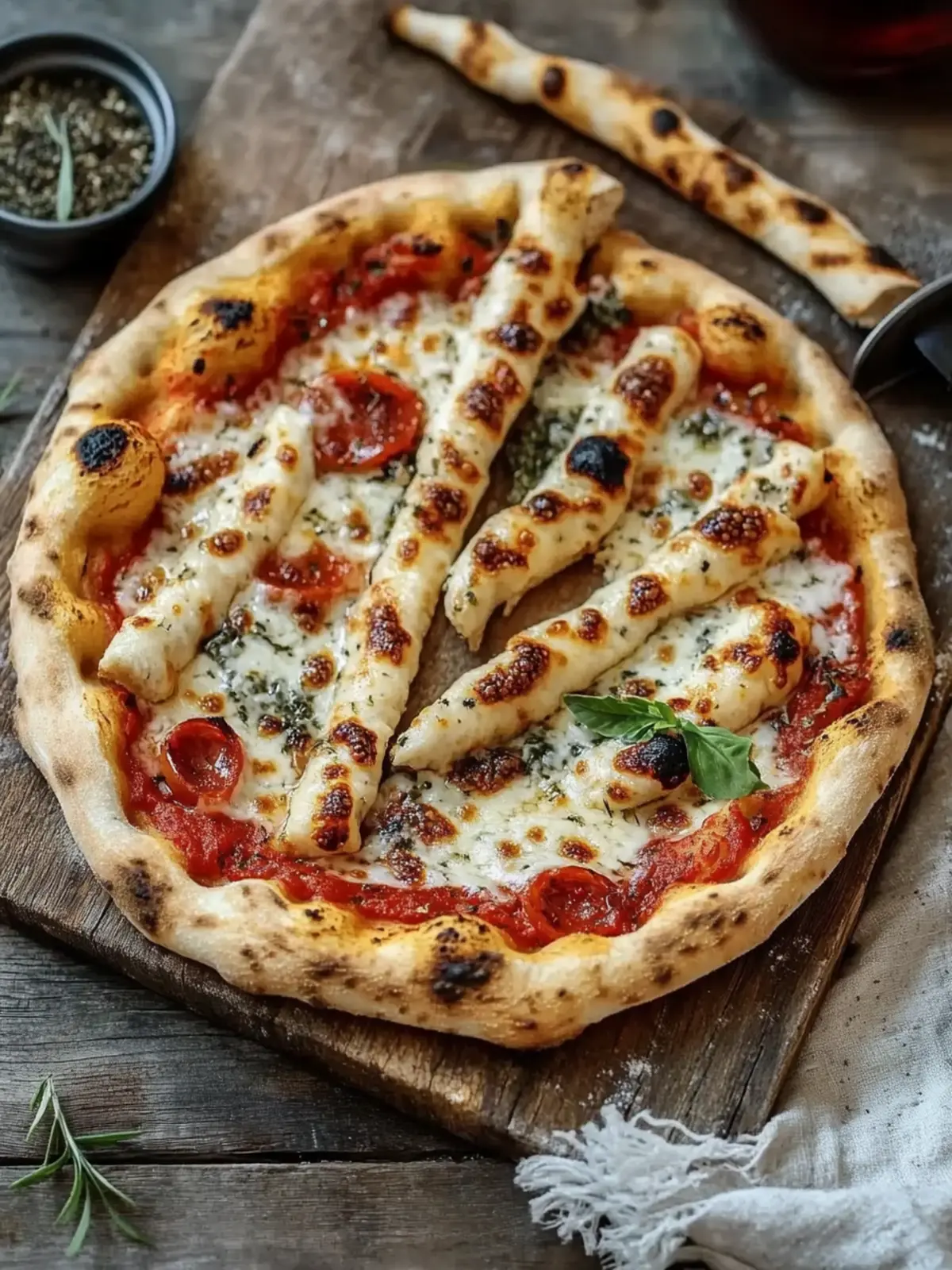 Verdrehte Pizzastangen