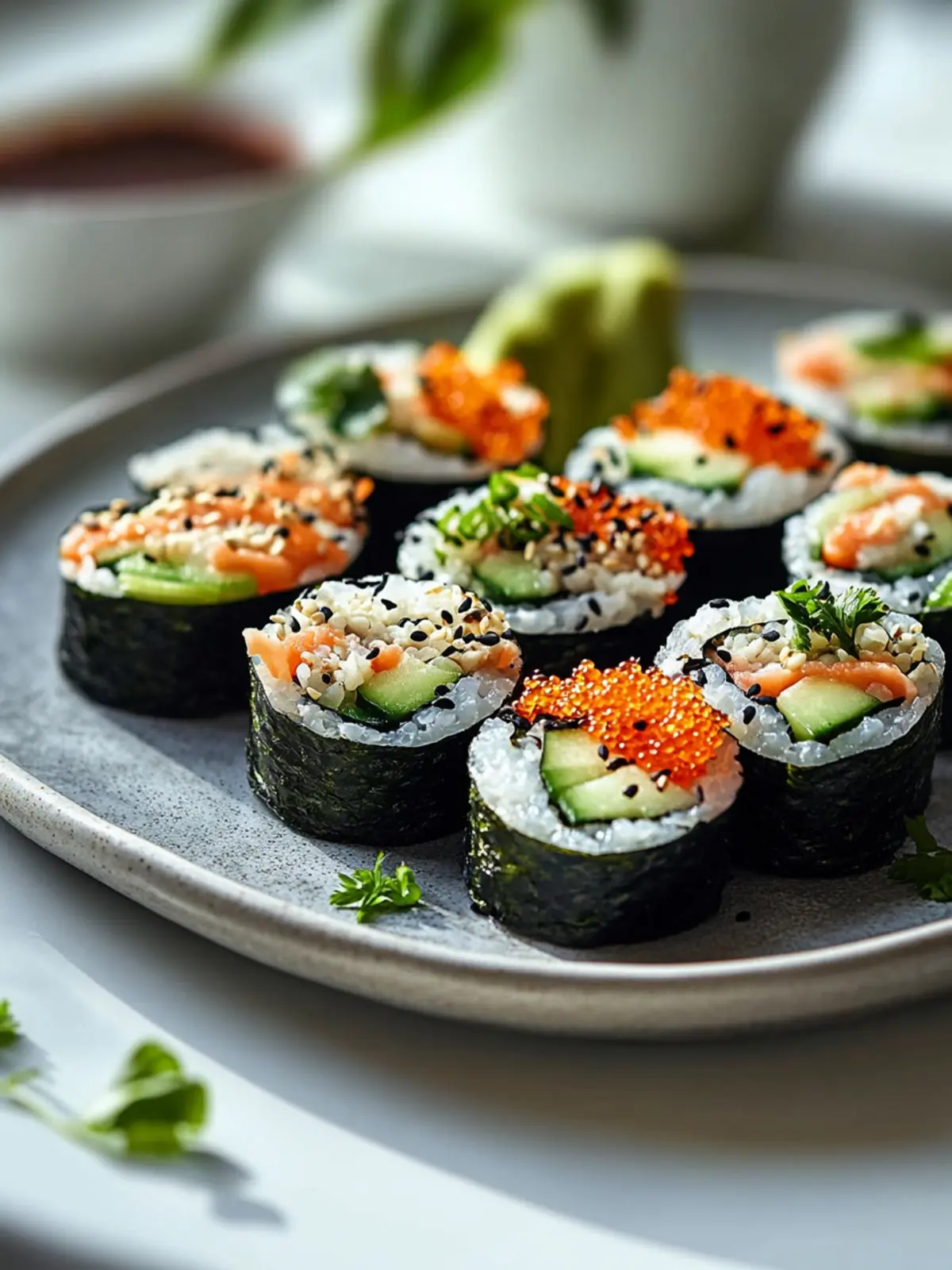 Einfache Mini Sushi-Wickel