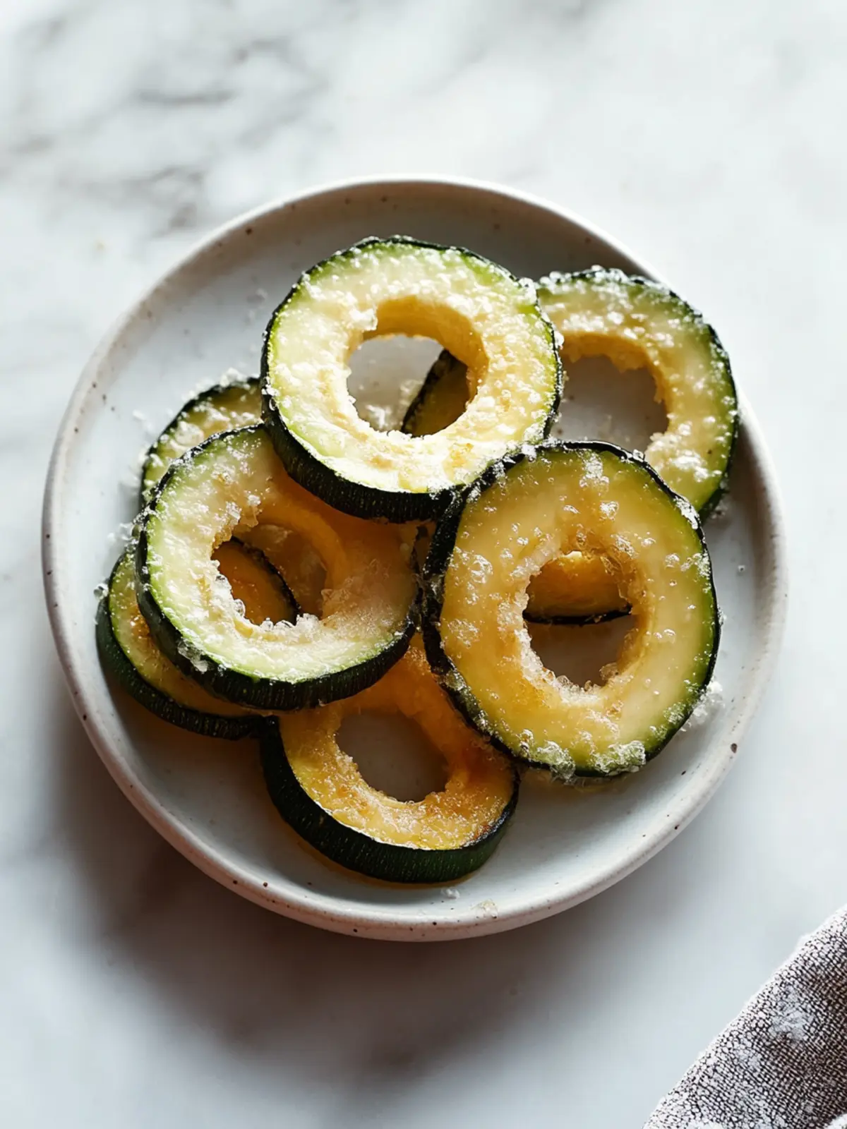 Knusprige Zucchiniringe