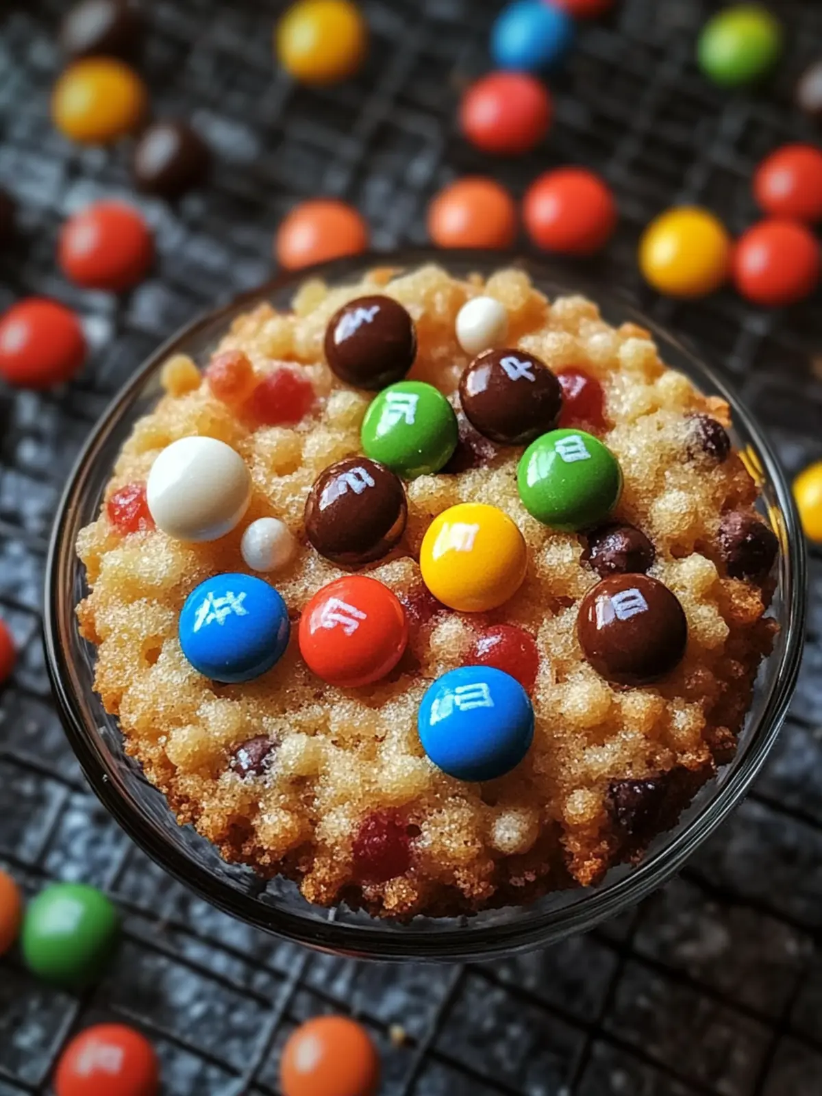 M&M-Kekse mit Haferflocken