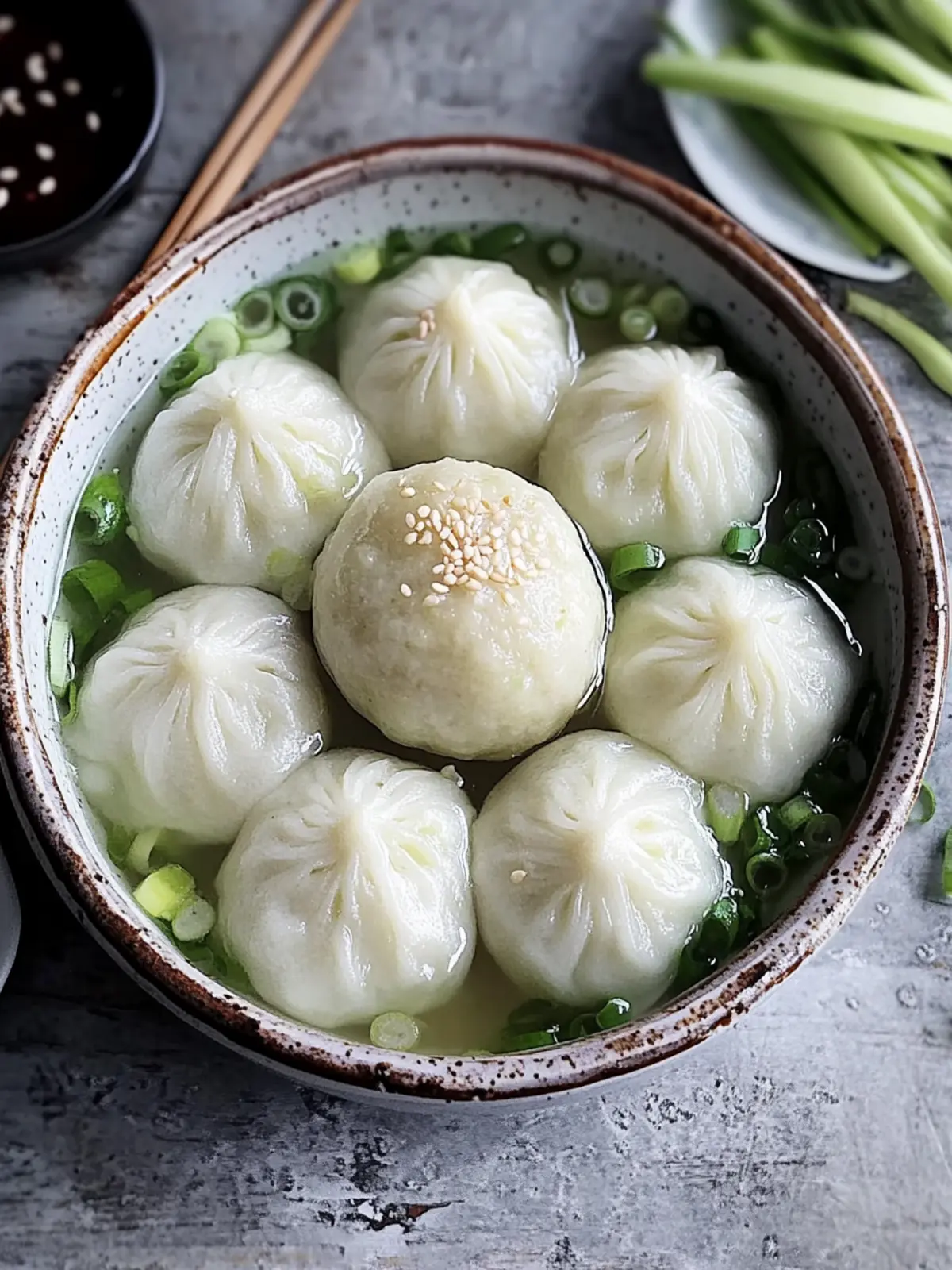 Geschmackvolle Shanghai Suppenknödel