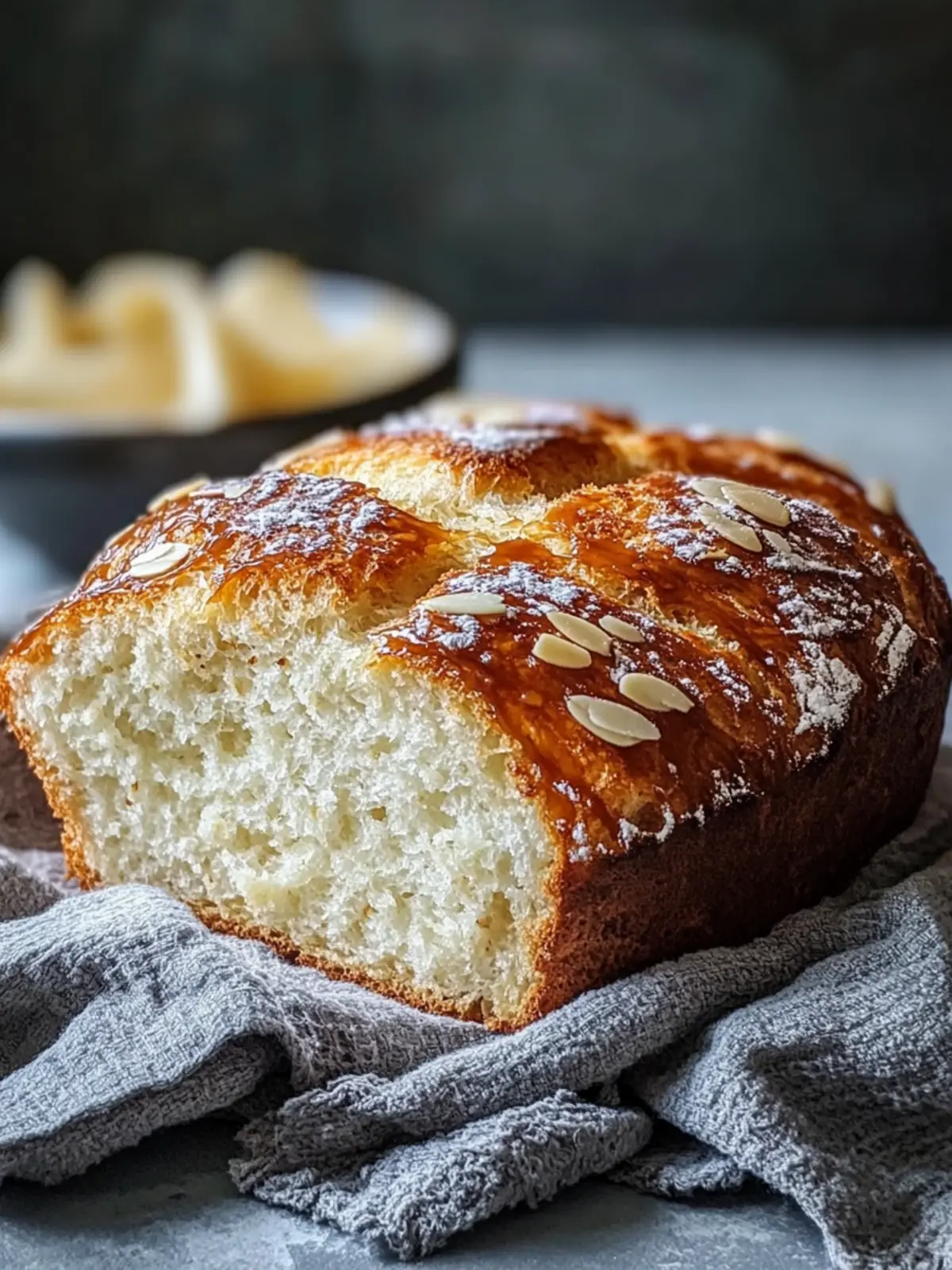 Karamell Creme Käse Brot