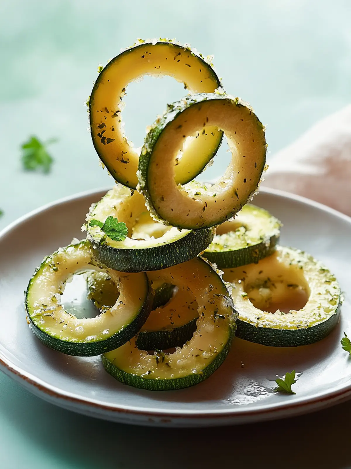 Knusprige Zucchiniringe