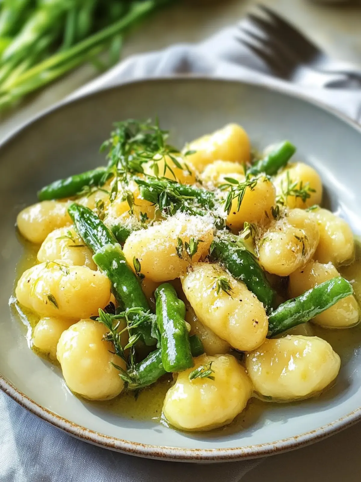 Gnocchi mit grünem Spargel