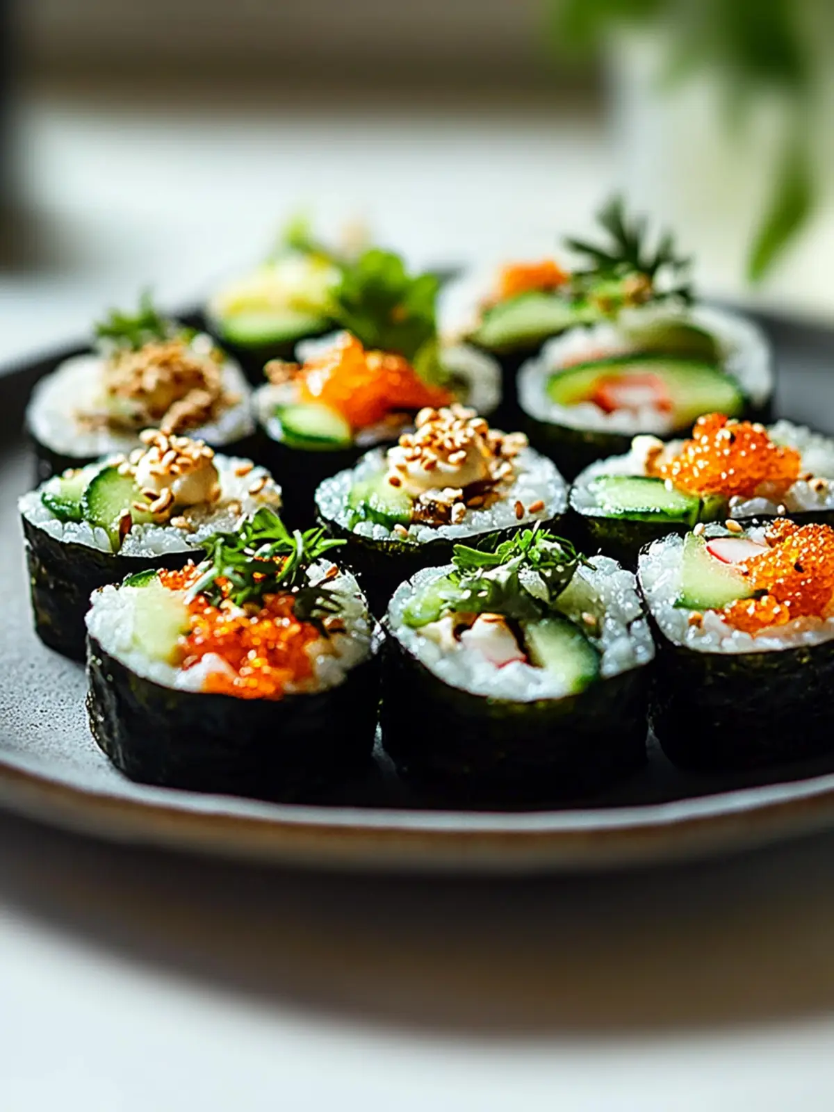 Einfache Mini Sushi-Wickel