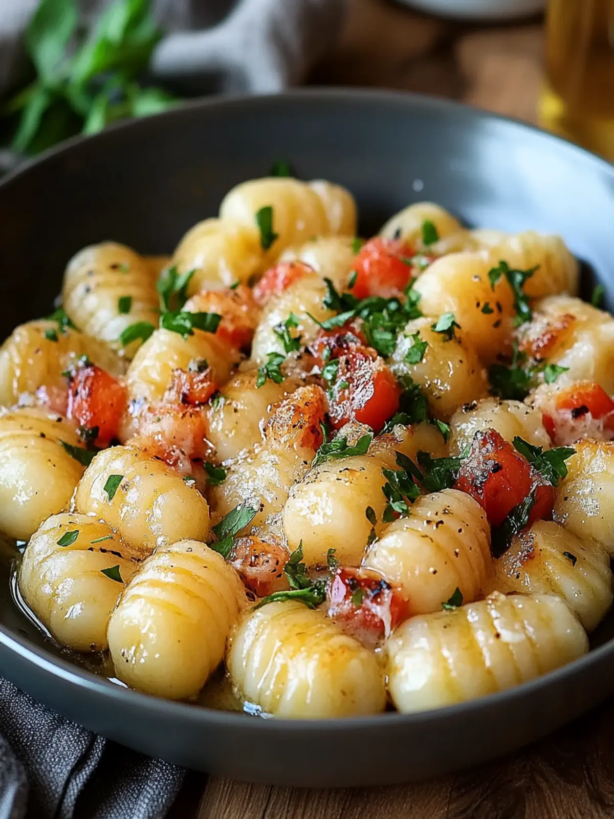 Unwiderstehlich käsige französische Zwiebelgnocchi