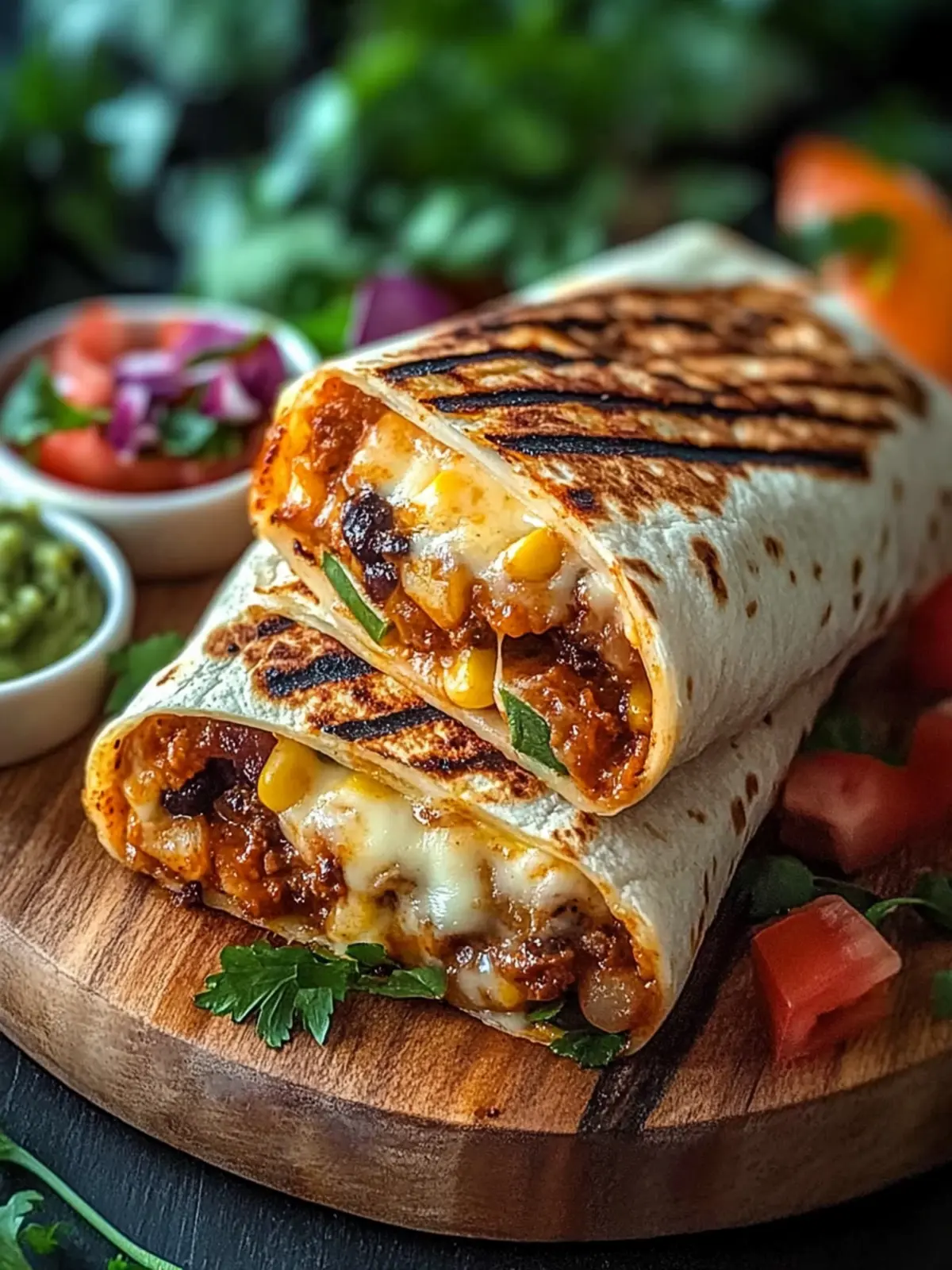 Gegrilltes Käse-Burrito