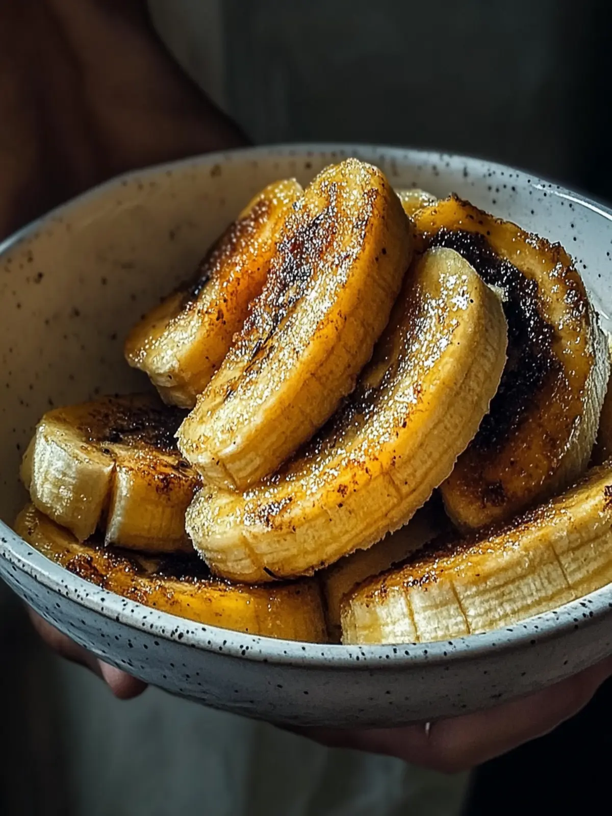 Luftgebackene Bananen