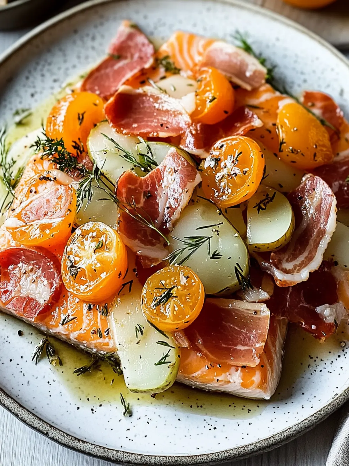 Foliengebackener Senf-Ahornspeck-Lachs leicht gemacht