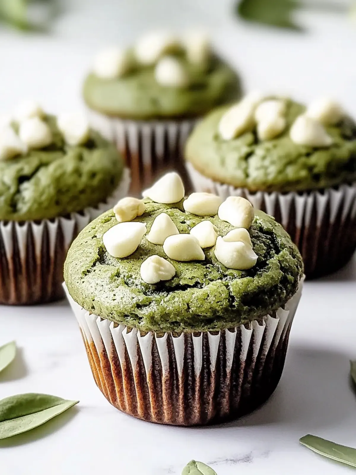 Weiche Schokoladen-Matcha-Muffins