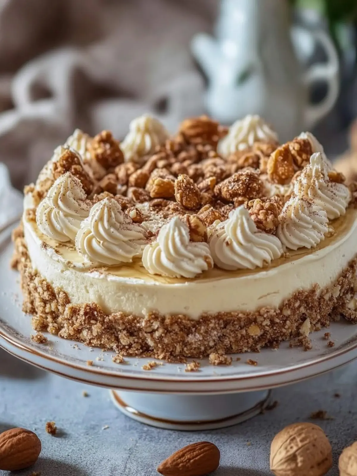 Cremiger Nusskuchen mit 220g Nüssen