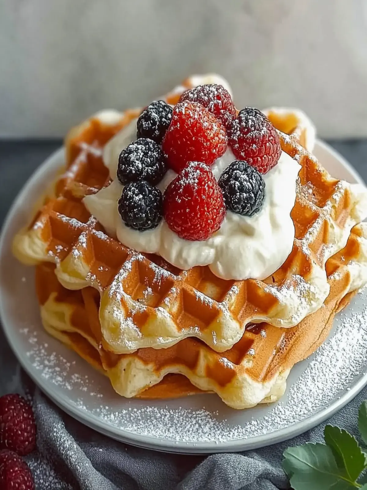 Belgische Joghurtnwaffeln