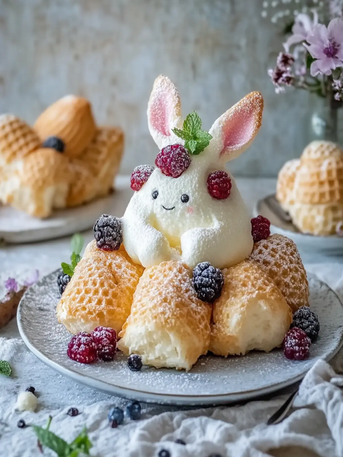 Flauschige Quarkkaninchen