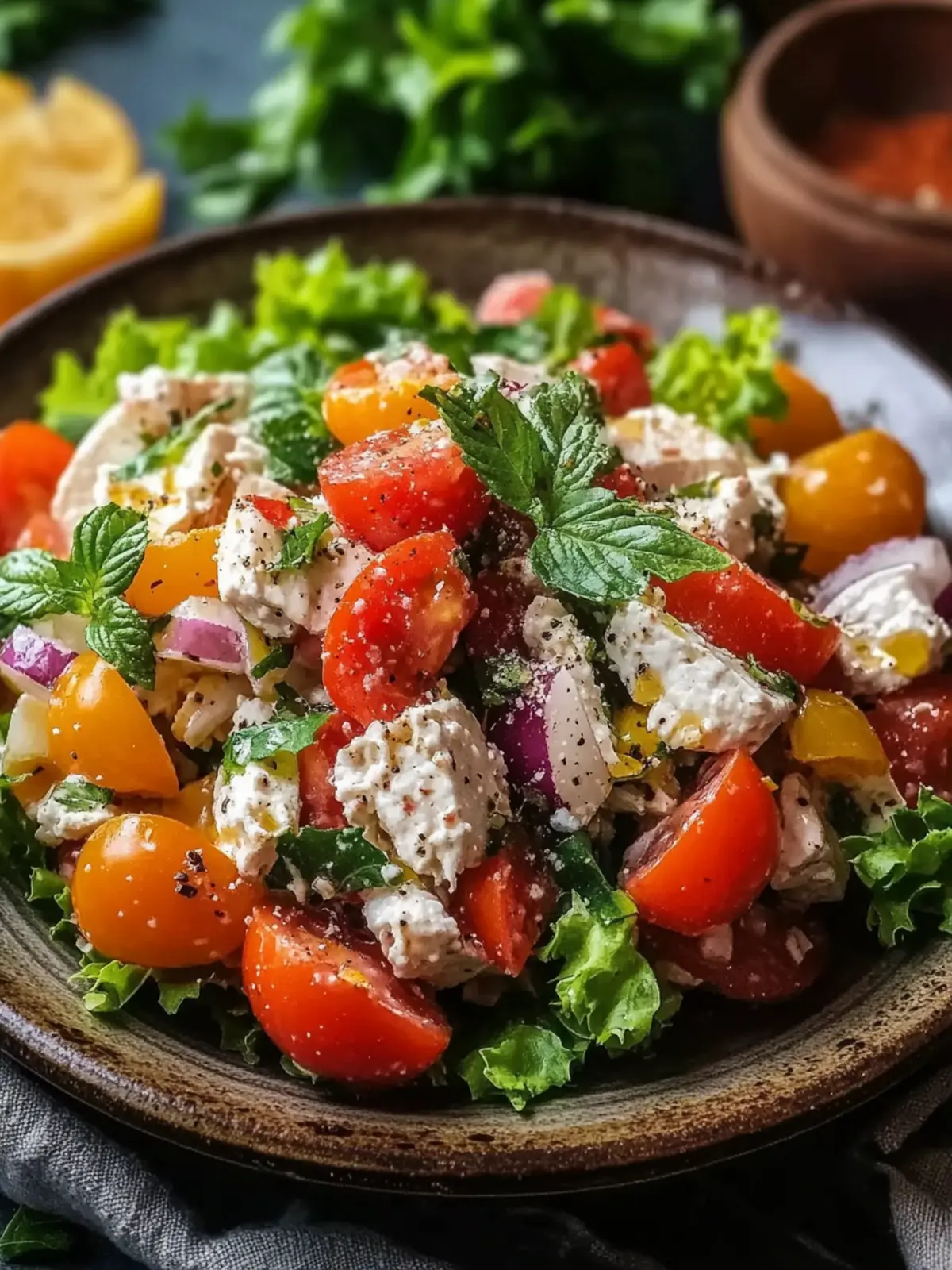 Grinder Hähnchensalat