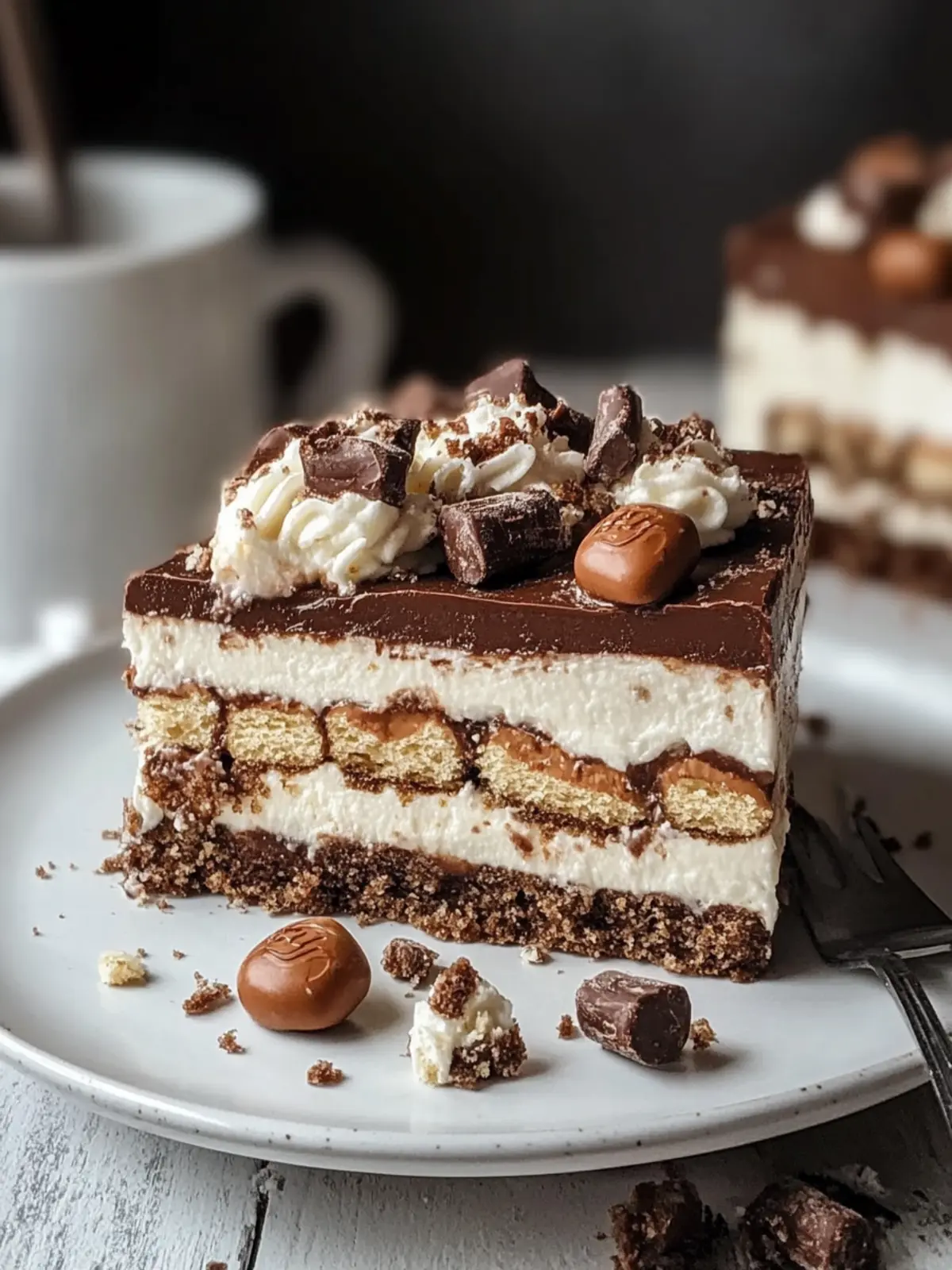 No-Bake Kinder Bueno Kuchen