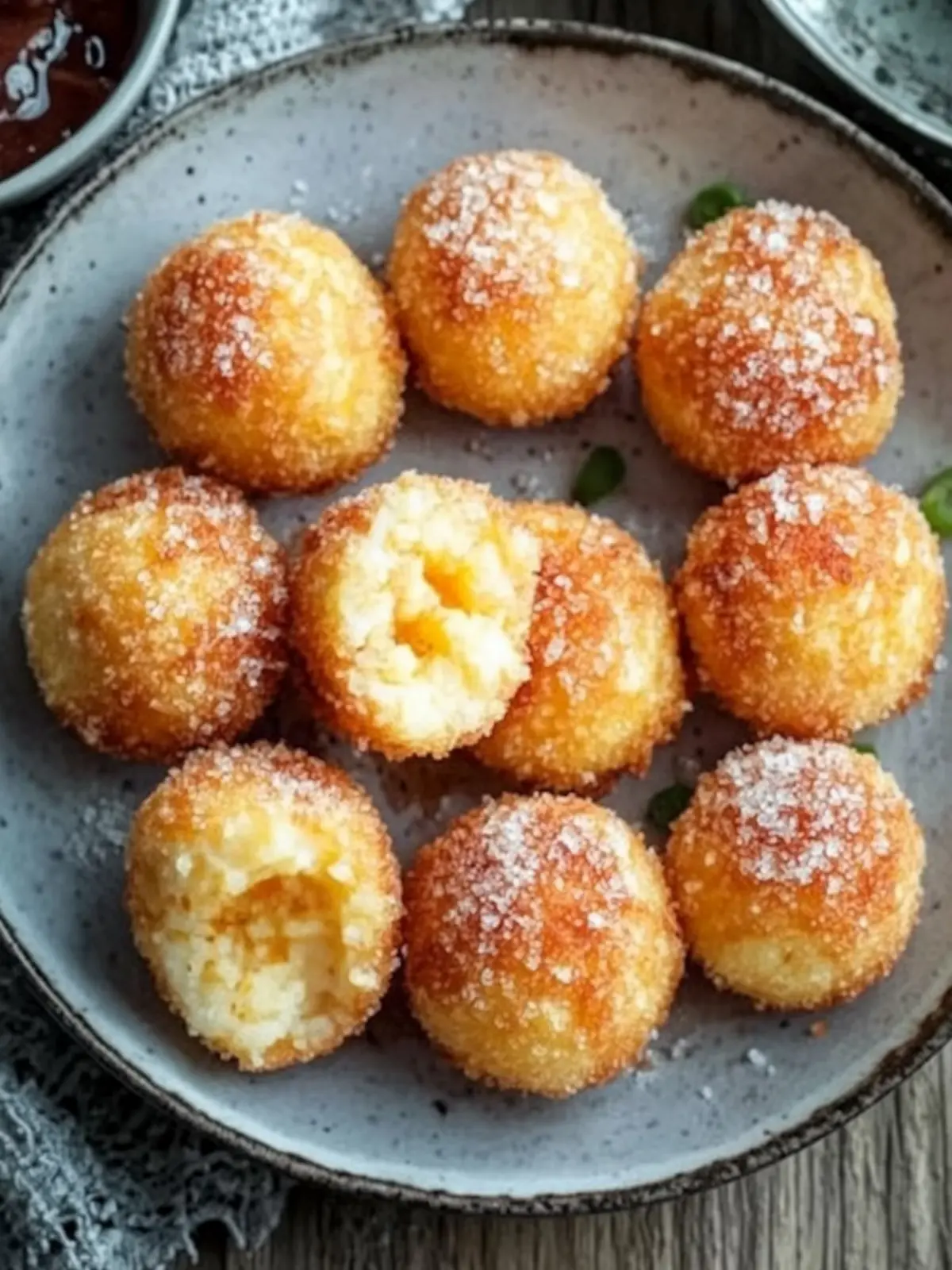Pflaumenknödel aus Kartoffelteig mit Zimt-Zucker-Bröseln