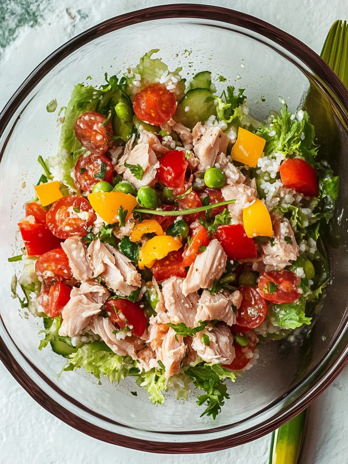 Reissalat mit Thunfisch