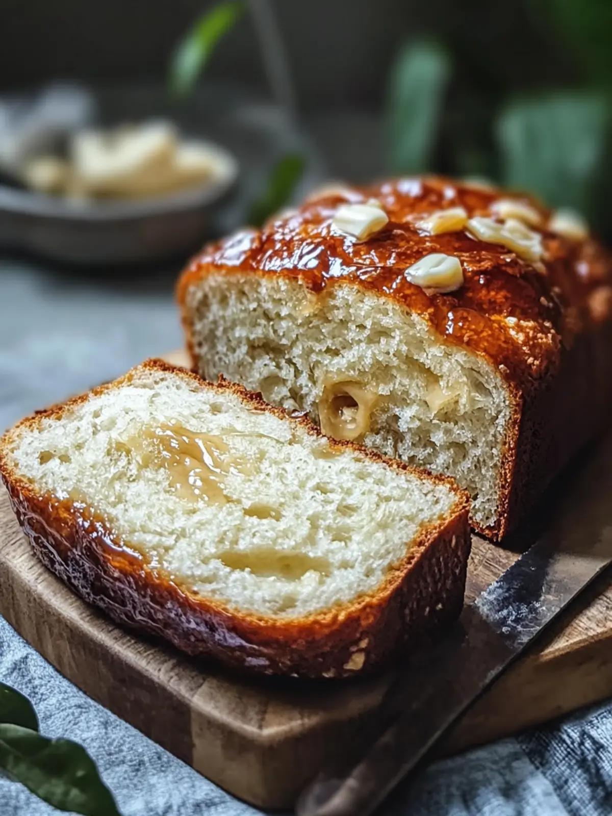 Karamell Creme Käse Brot