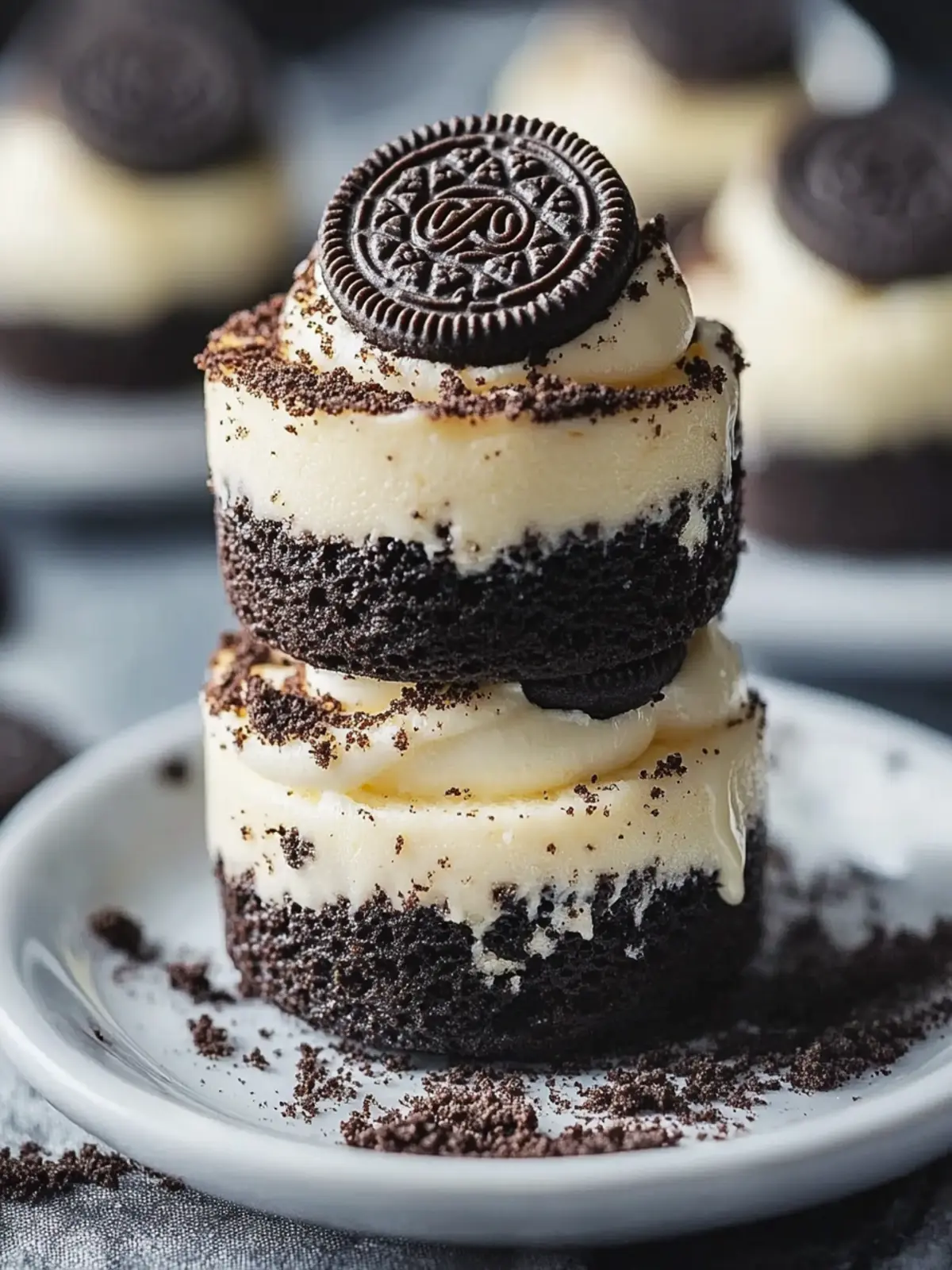 Oreo Überlastung Mini Cheesecakes