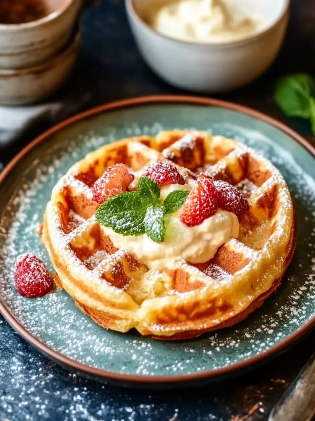 Belgische Süßkartoffelwaffeln