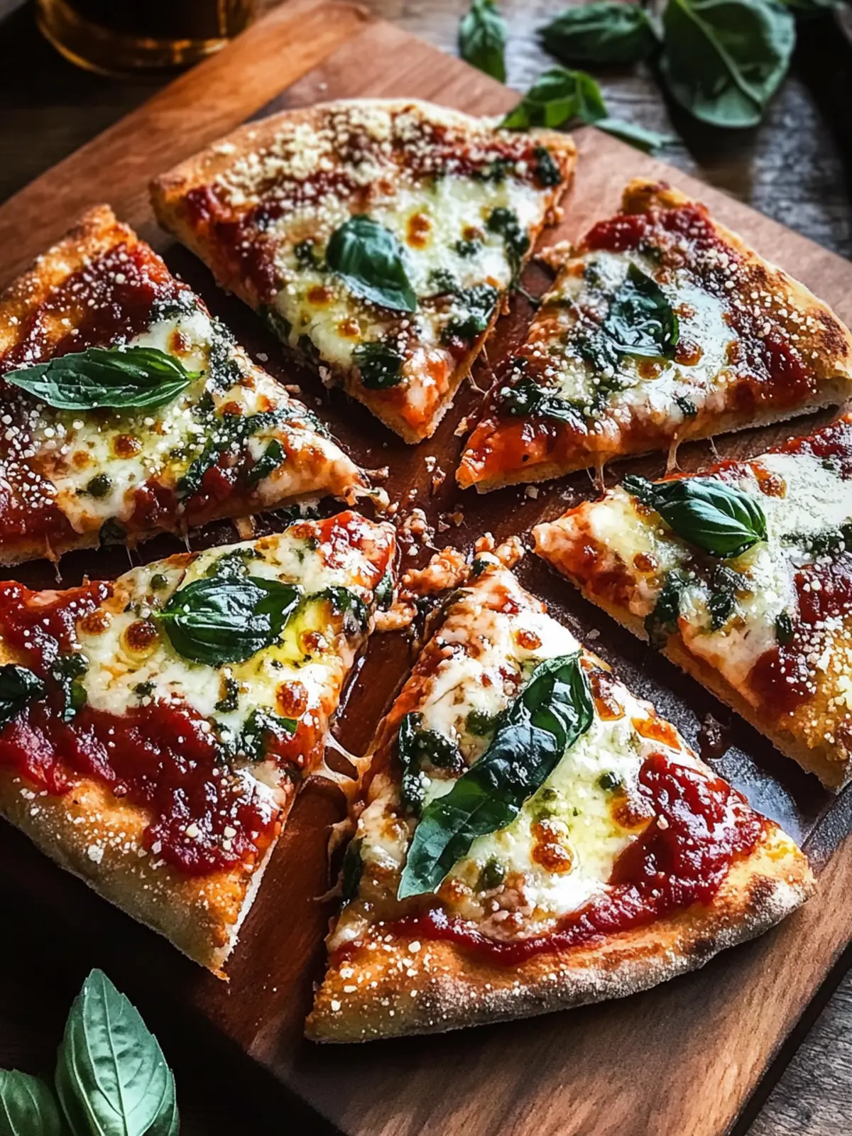 Heiße Honigbrot Pizza