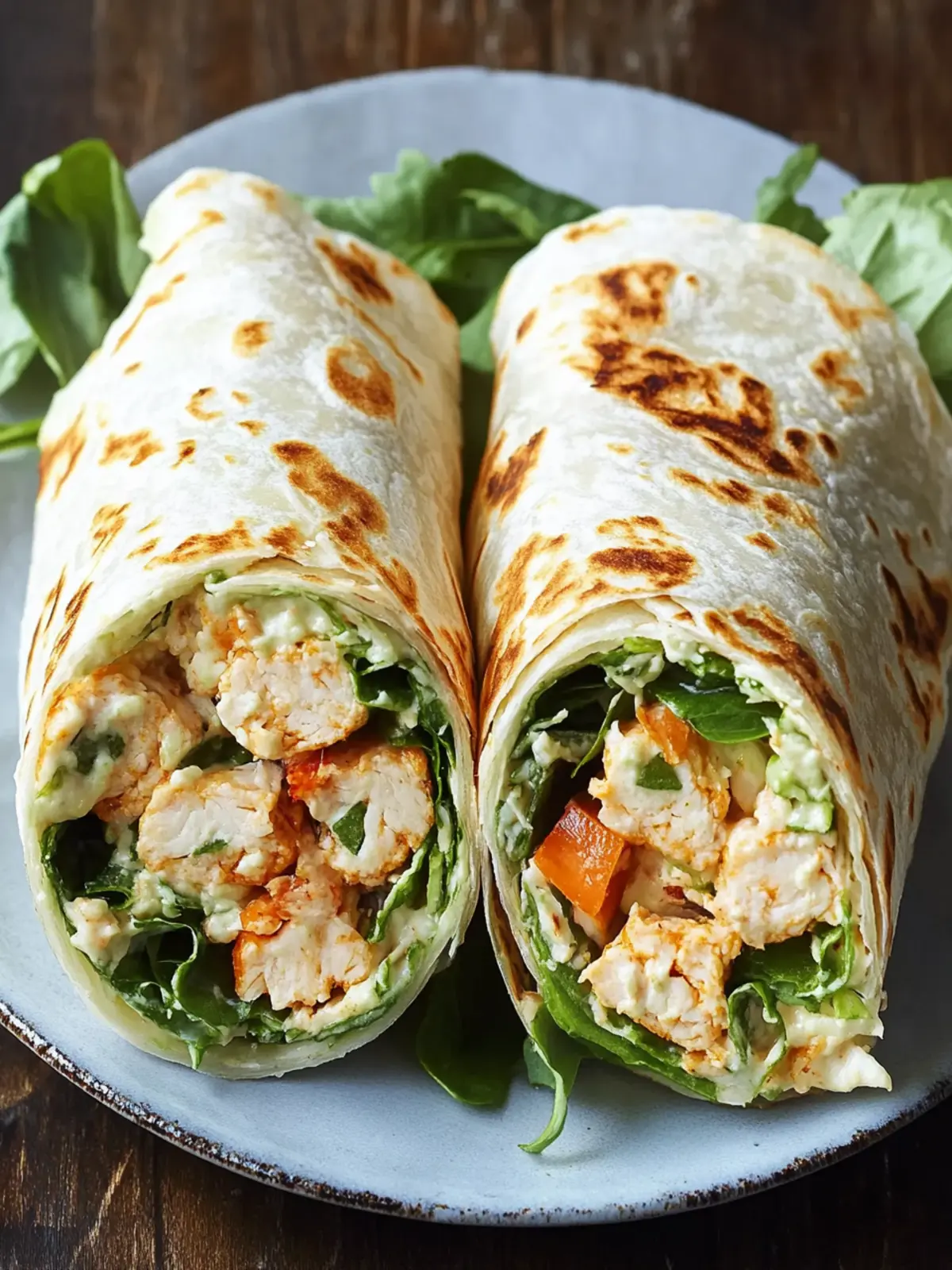 Hühnchen Caesar Wrap Hack