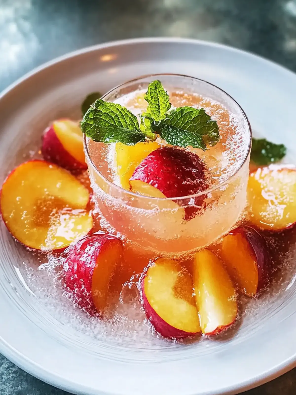 Ingwer-Pfirsich-Sprudler