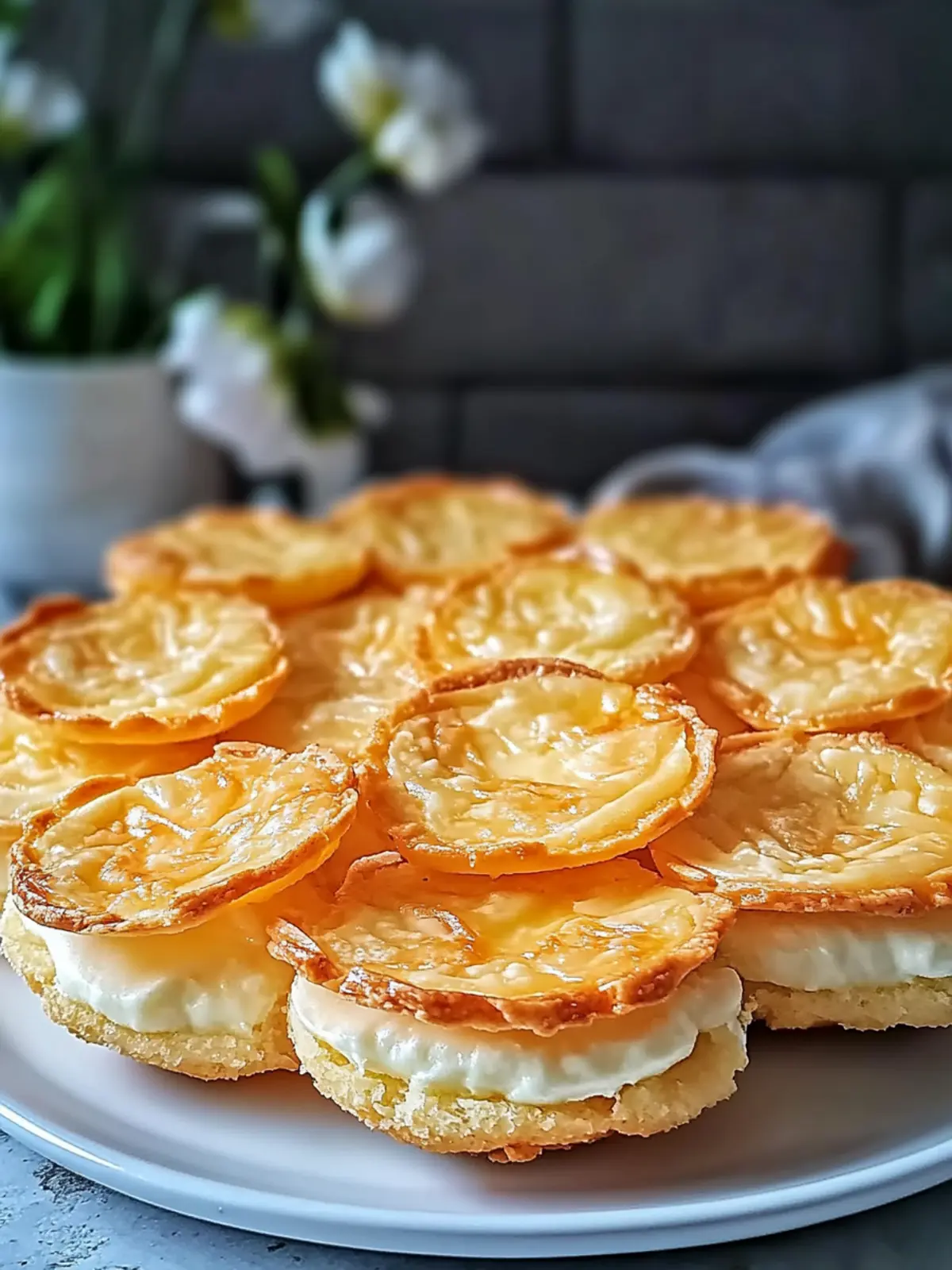 Goldener Käsekuchen