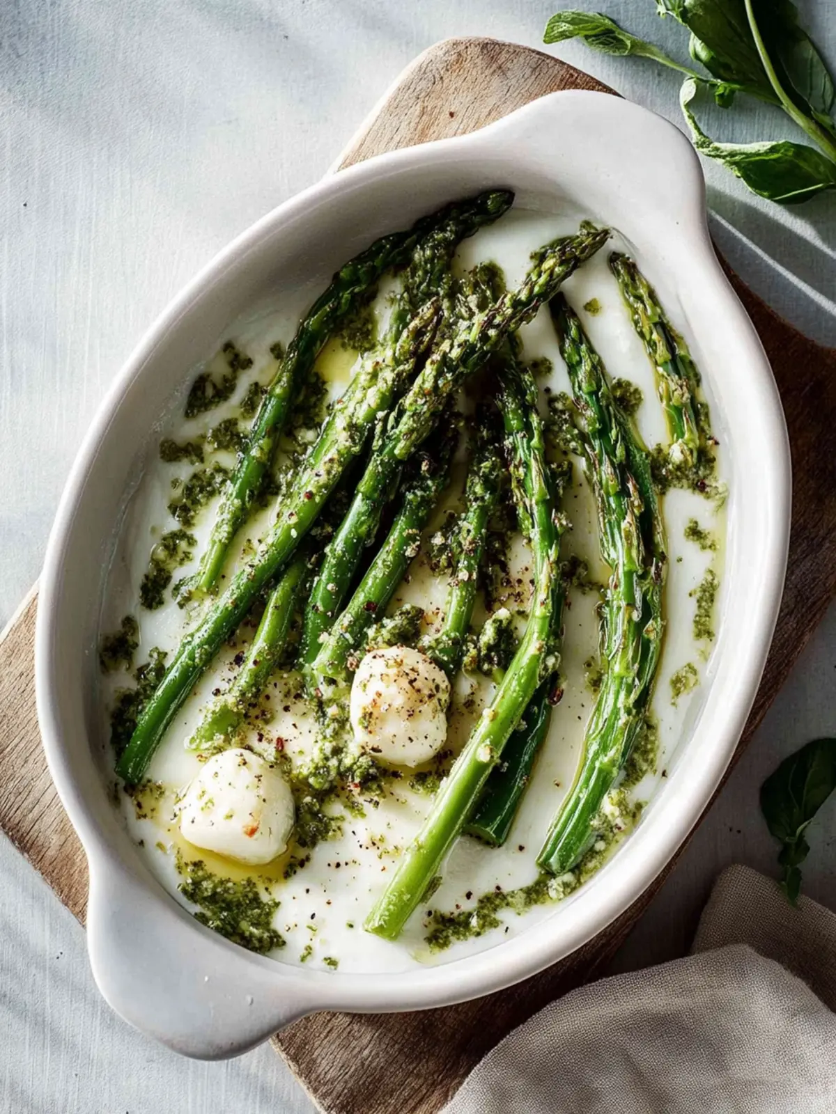 Käseknoblauchgrüne Bohnen