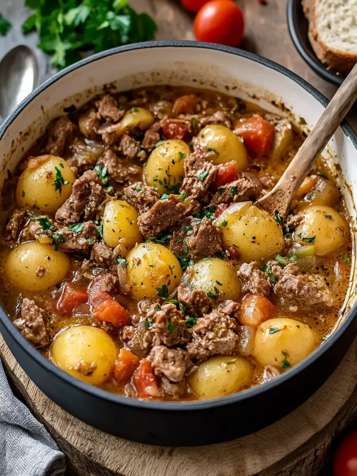 Bauerntopf mit Fleisch und Kartoffeln