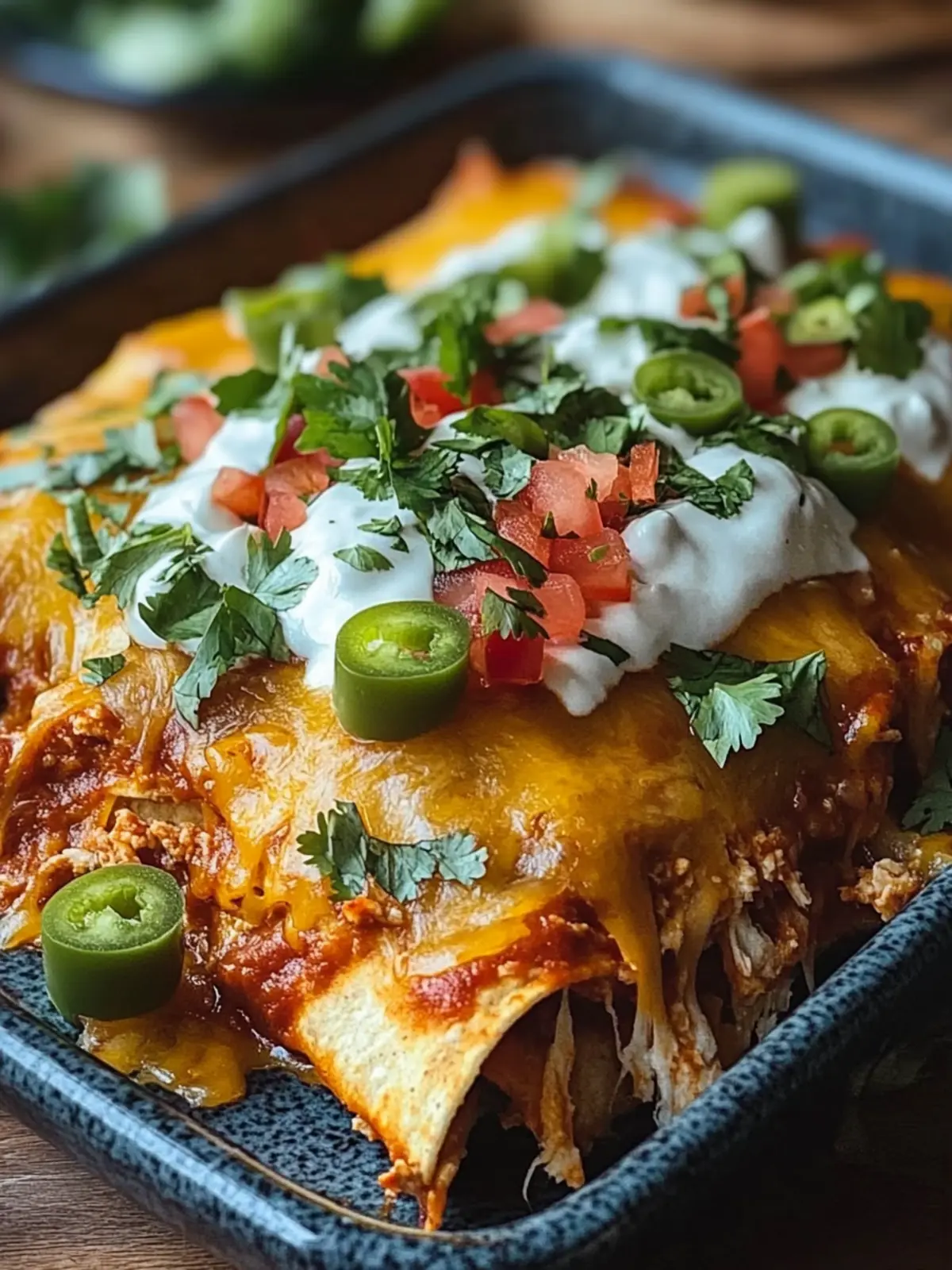 Hühnchen-Enchilada-Auflauf