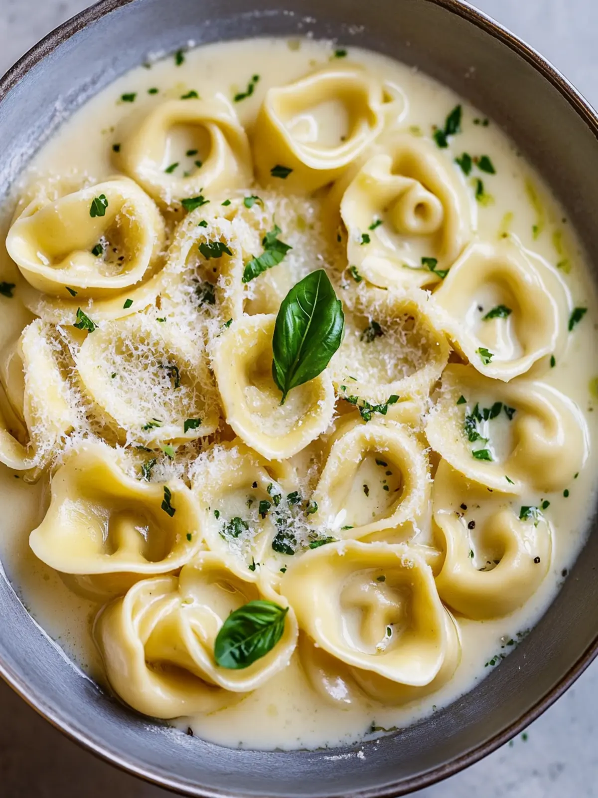 Cremige Asiago Käse Tortellini