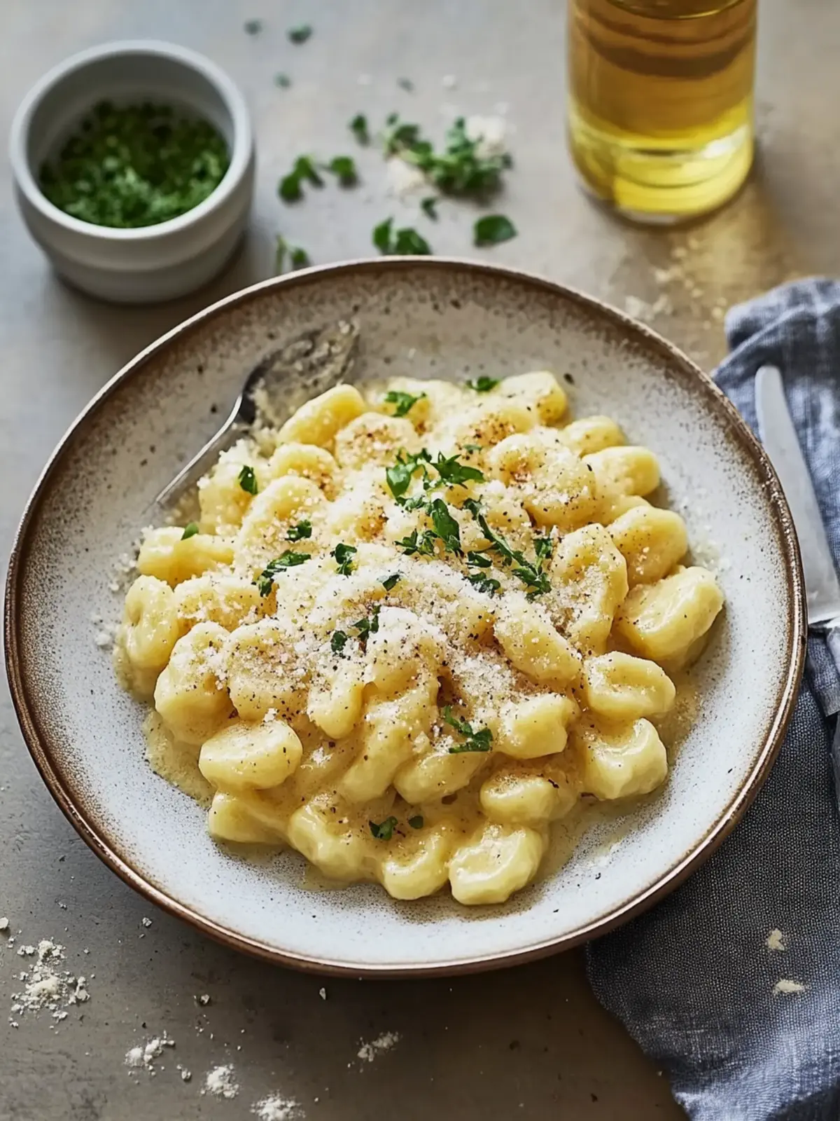 Buttrige hausgemachte deutsche Spätzle