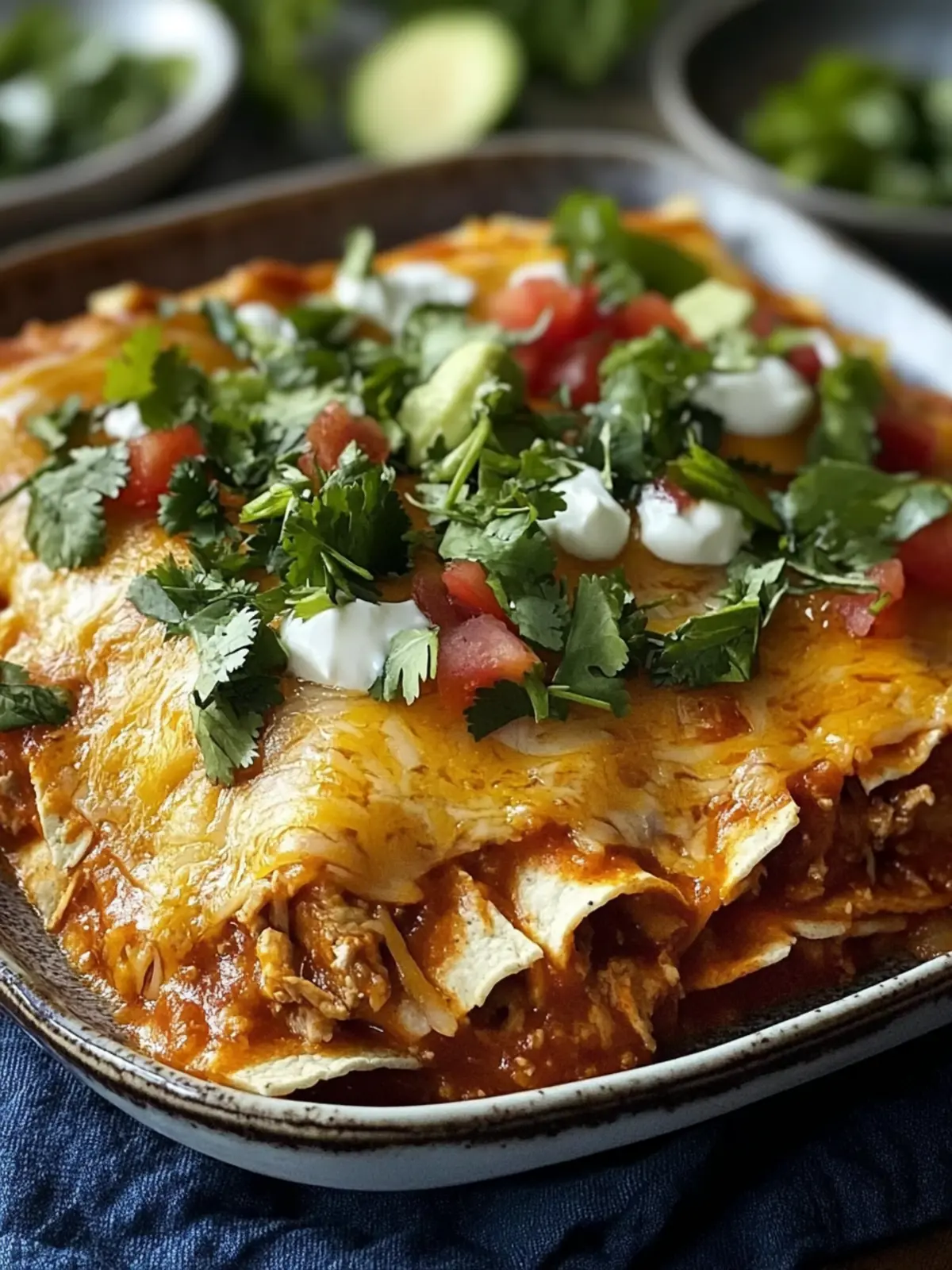 Hühnchen-Enchilada-Auflauf