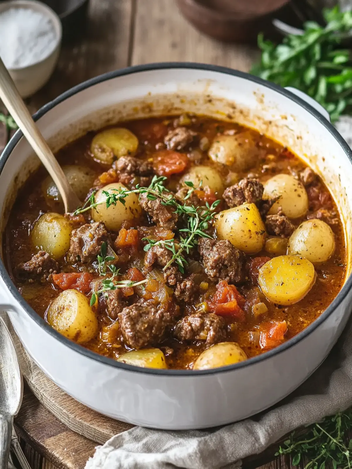 Bauerntopf mit Fleisch und Kartoffeln