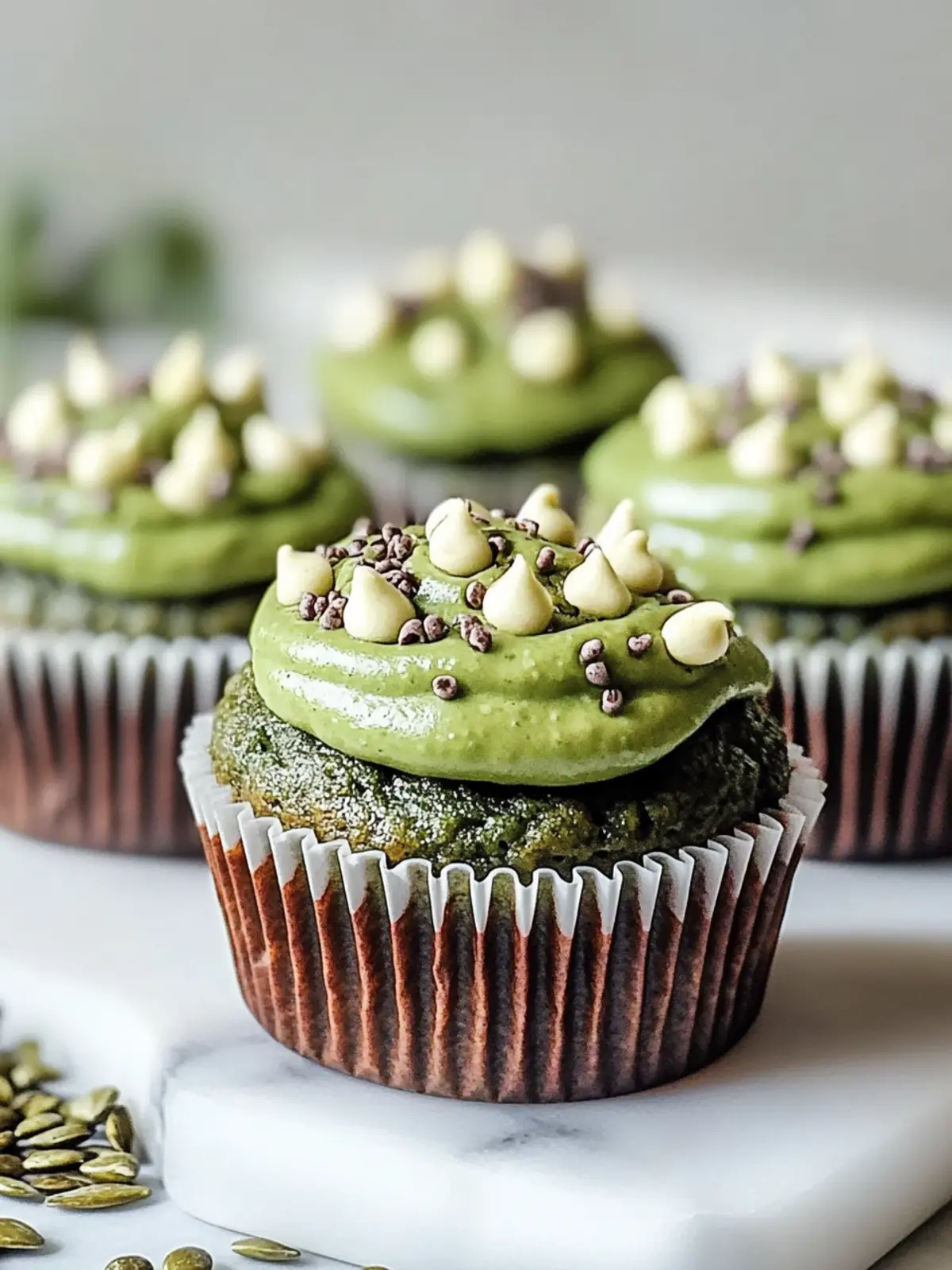 Weiche Schokoladen-Matcha-Muffins