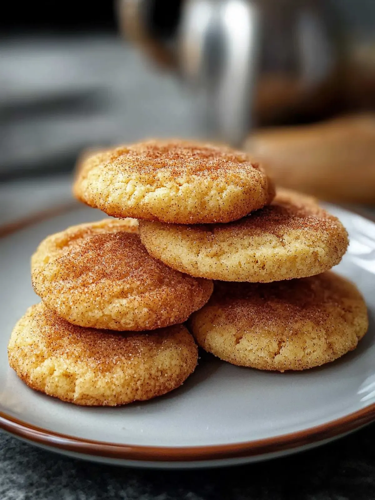 Perfekte klassische Snickerdoodle-Kekse