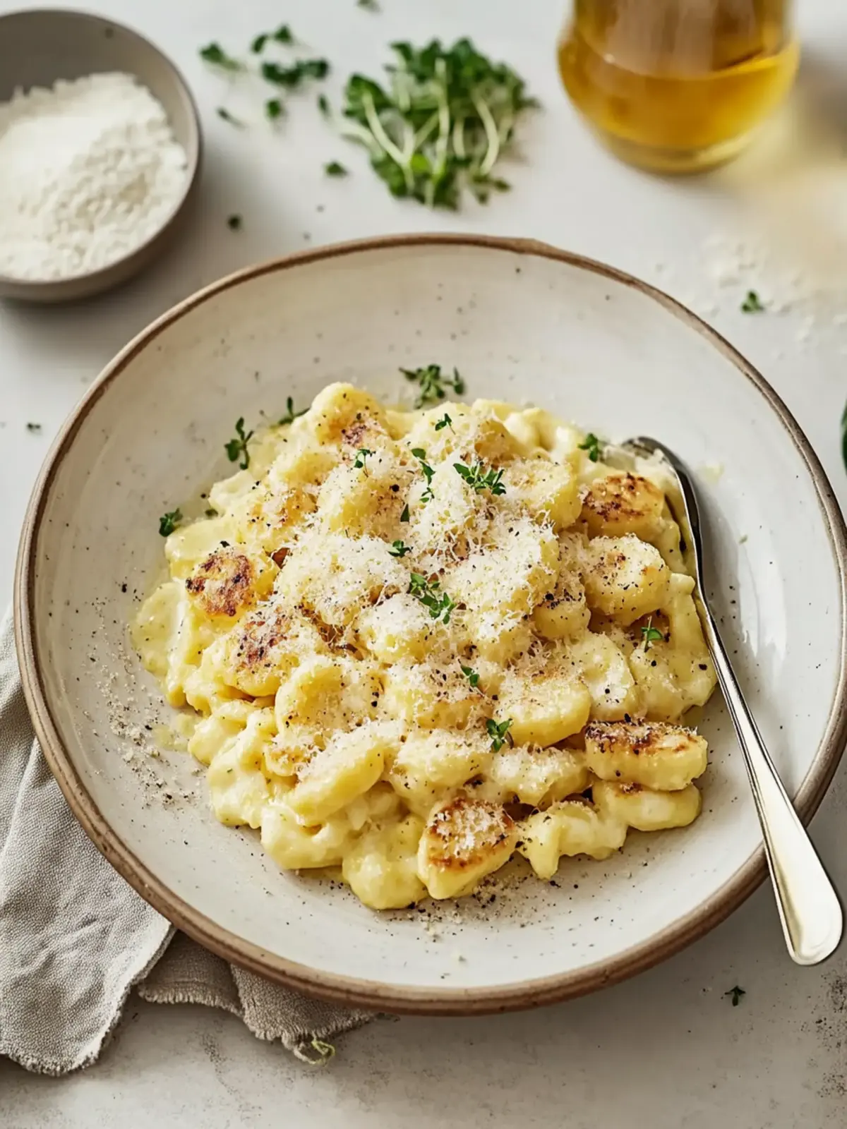 Buttrige hausgemachte deutsche Spätzle