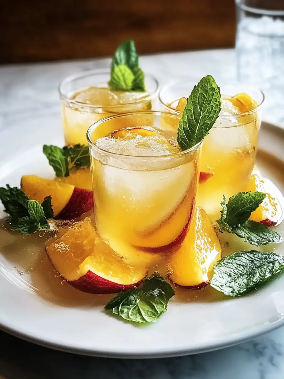 Ingwer-Pfirsich-Sprudler