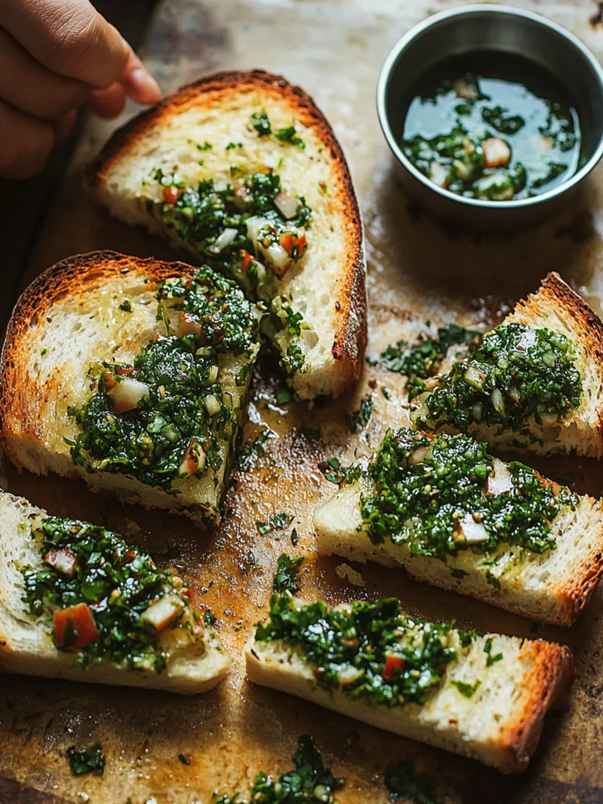 Chimichurri Knoblauchbrot