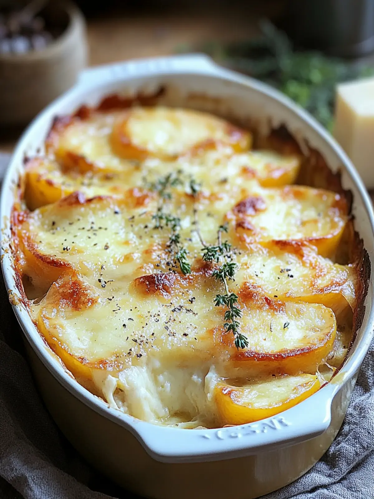 Käsige Wurzelgemüse-Gratin