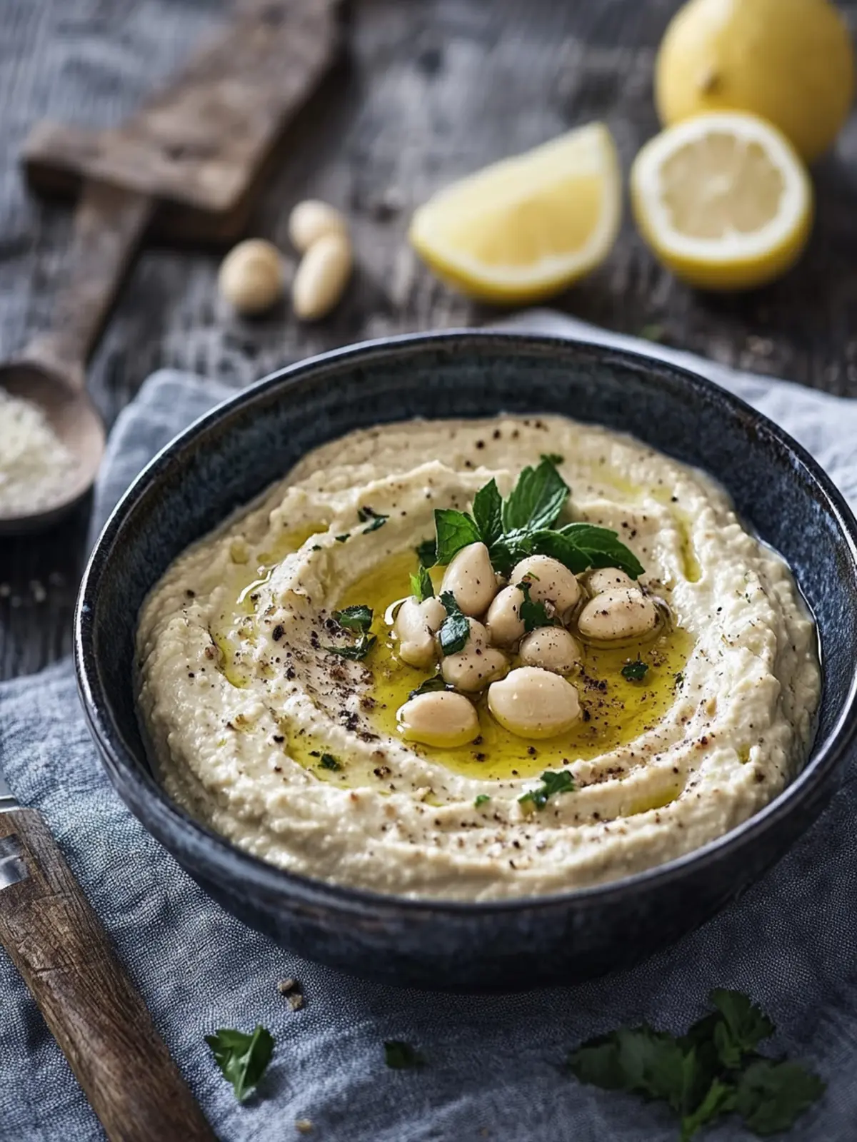 Die cremige Kichererbsenpaste