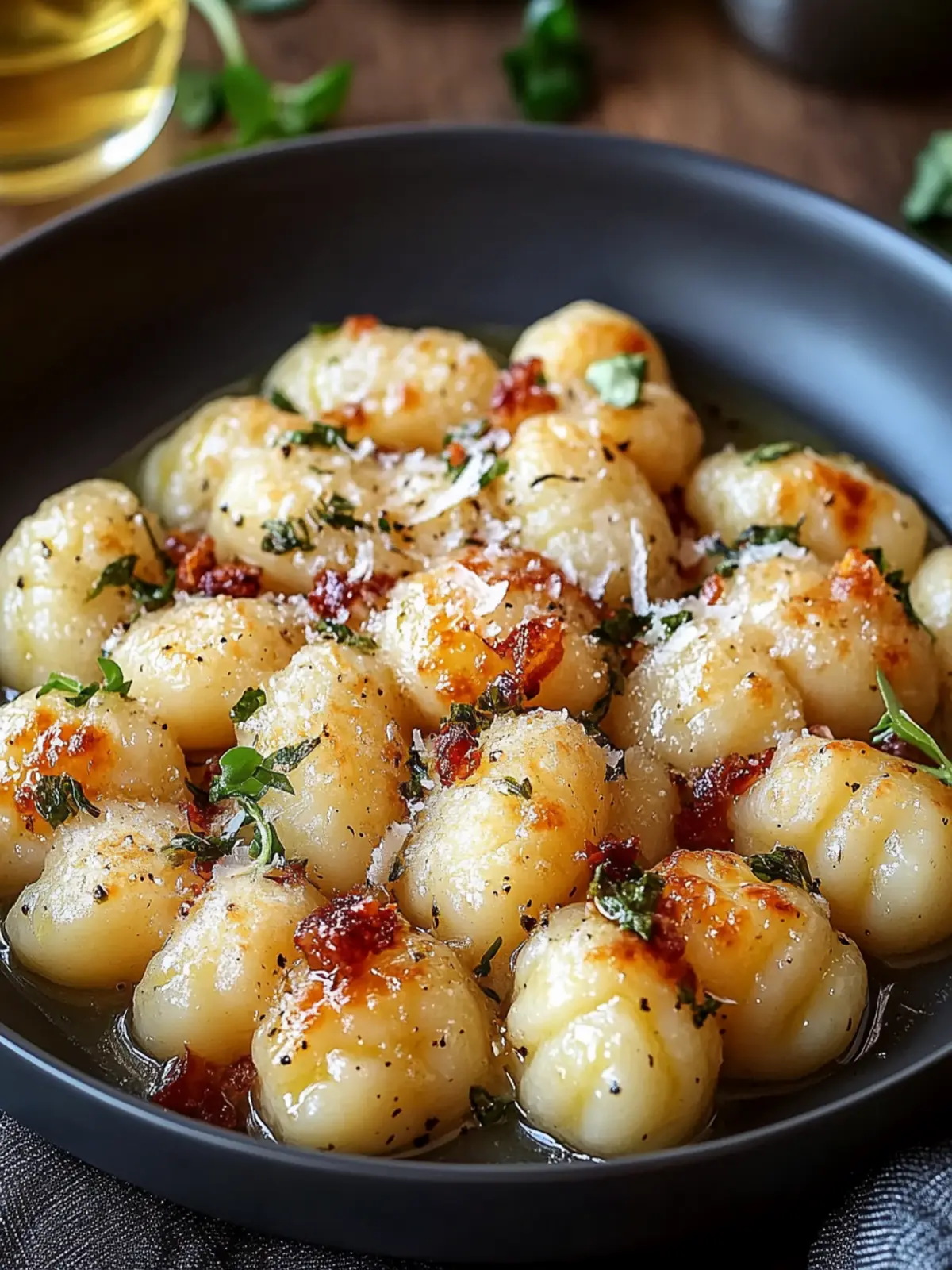 Unwiderstehlich käsige französische Zwiebelgnocchi