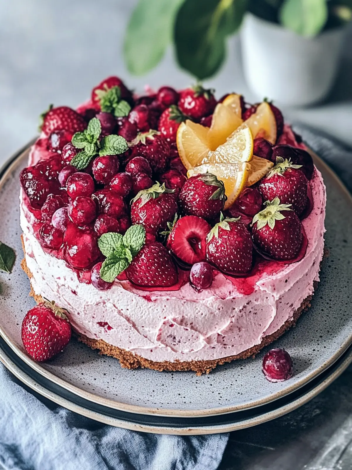 Veganer Erdbeerkuchen