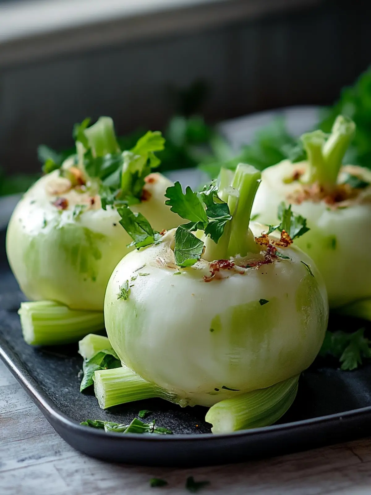 Leckerer Low Carb gefüllter Kohlrabi