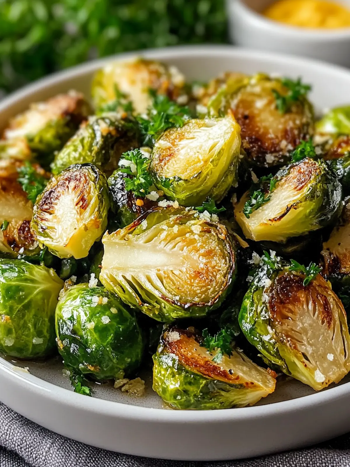 Gerösteter Knoblauchbutter-Rosenkohl